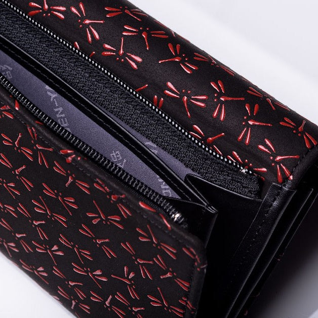 Deerskin Lacquer Dragonflies Ladies Wallet