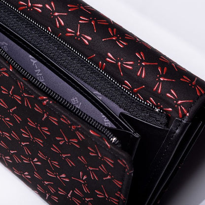 Deerskin Lacquer Dragonflies Ladies Wallet