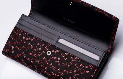 Deerskin Lacquer Dragonflies Ladies Wallet